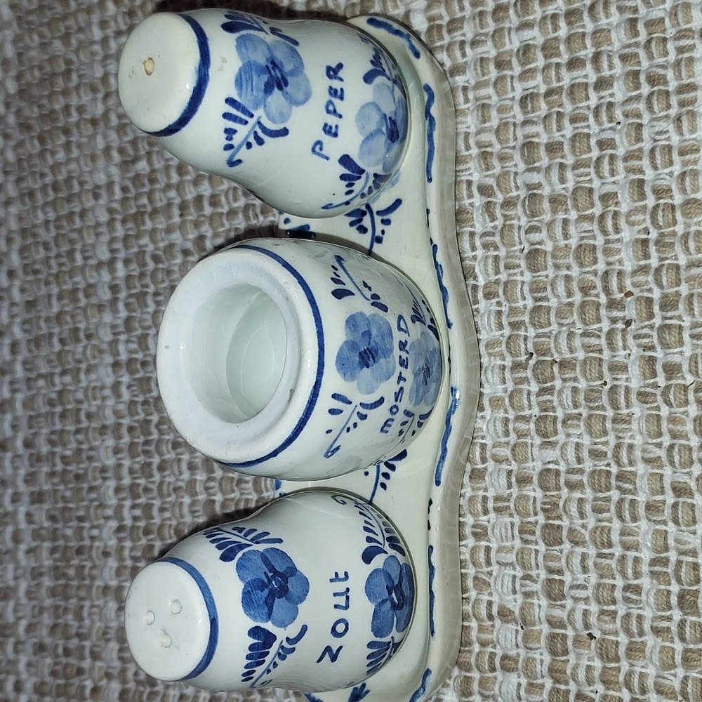 Delft Blue VTG Earthenware  Ceramic Set - Picture 8 of 12
